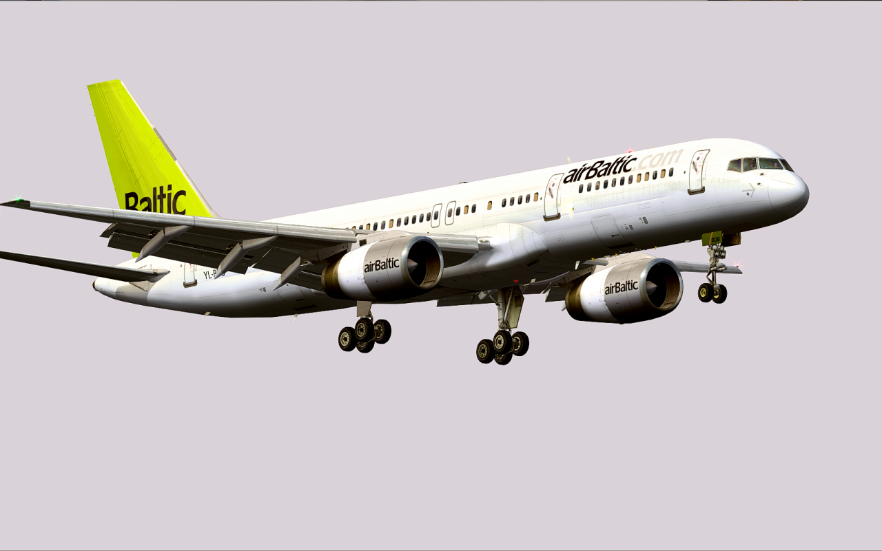 Самолет Boeing 757-200 латвийской авиакомпании Air Baltic 