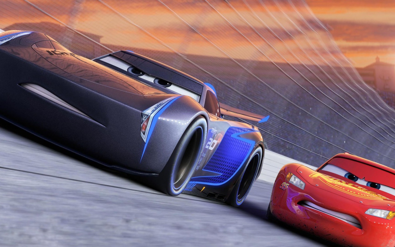 Машины Молния МакКуин и Джексон Шторм  Мультфильм Тачки 3  