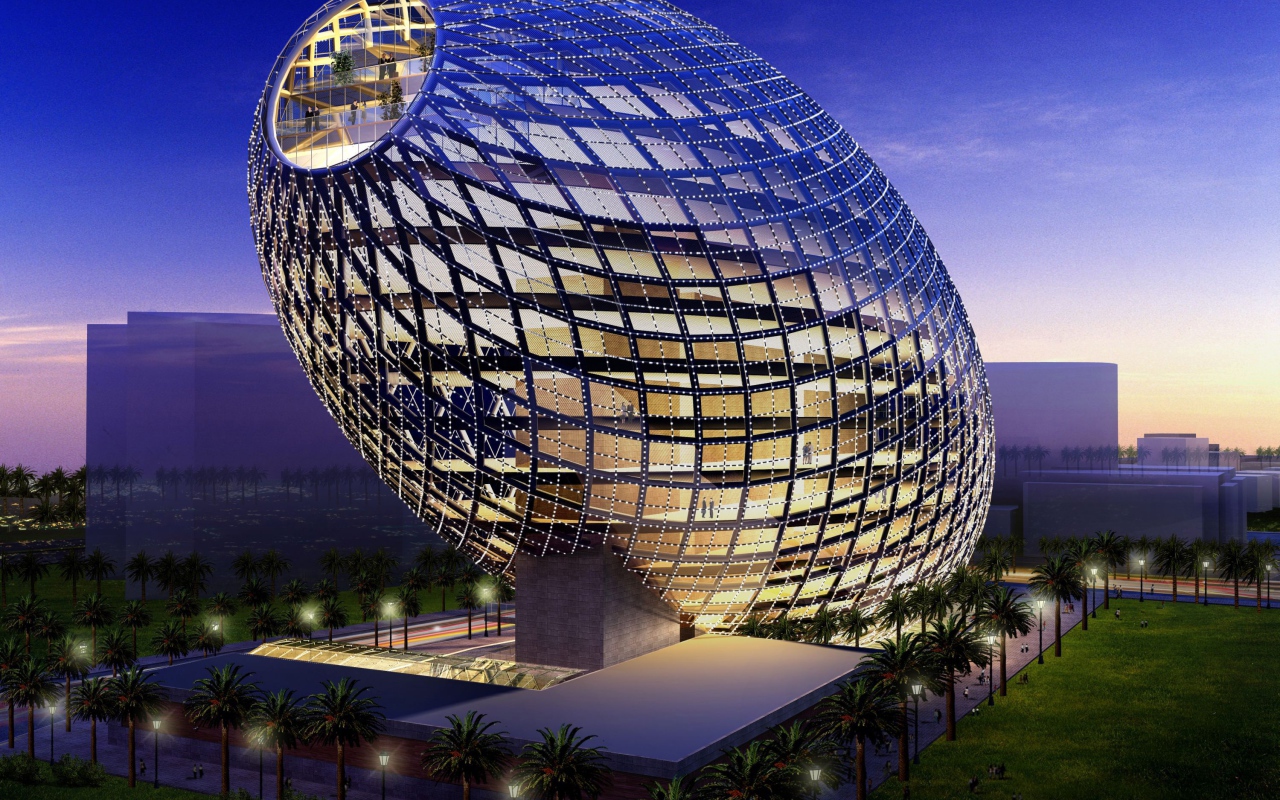 Ультрасовременное здание-яйцо Cybertecture Egg в Мумбае, Индия 