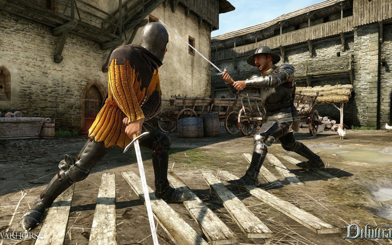 Битва на мечах игра Kingdom Come Deliverance 2017 