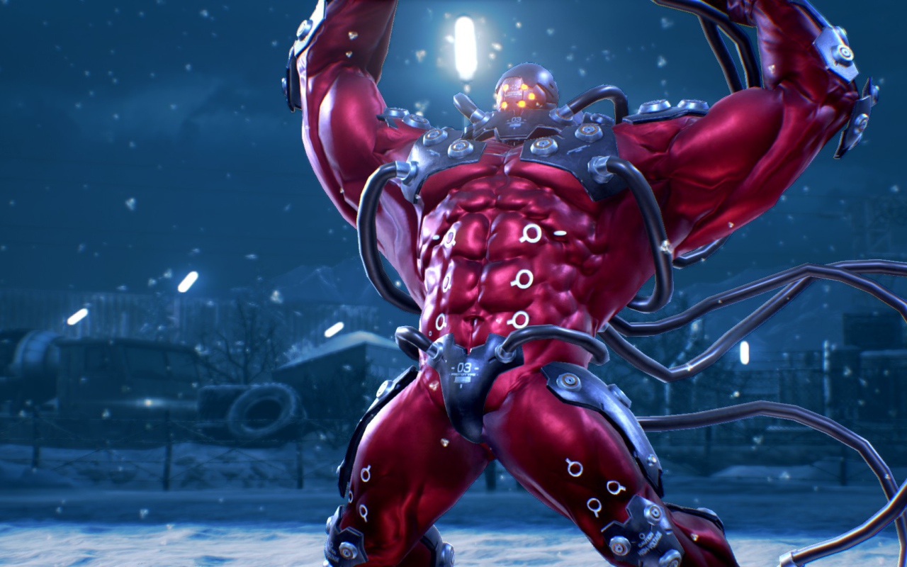 Боец - киборг Gigas персонаж игры Tekken 7
