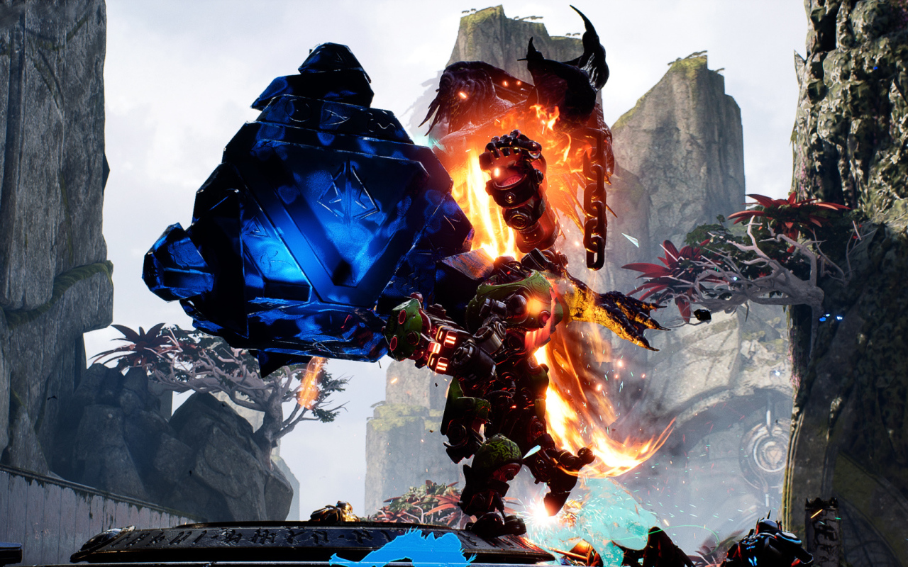 Боец ближнего боя Кранч персонаж игры Paragon 2017 