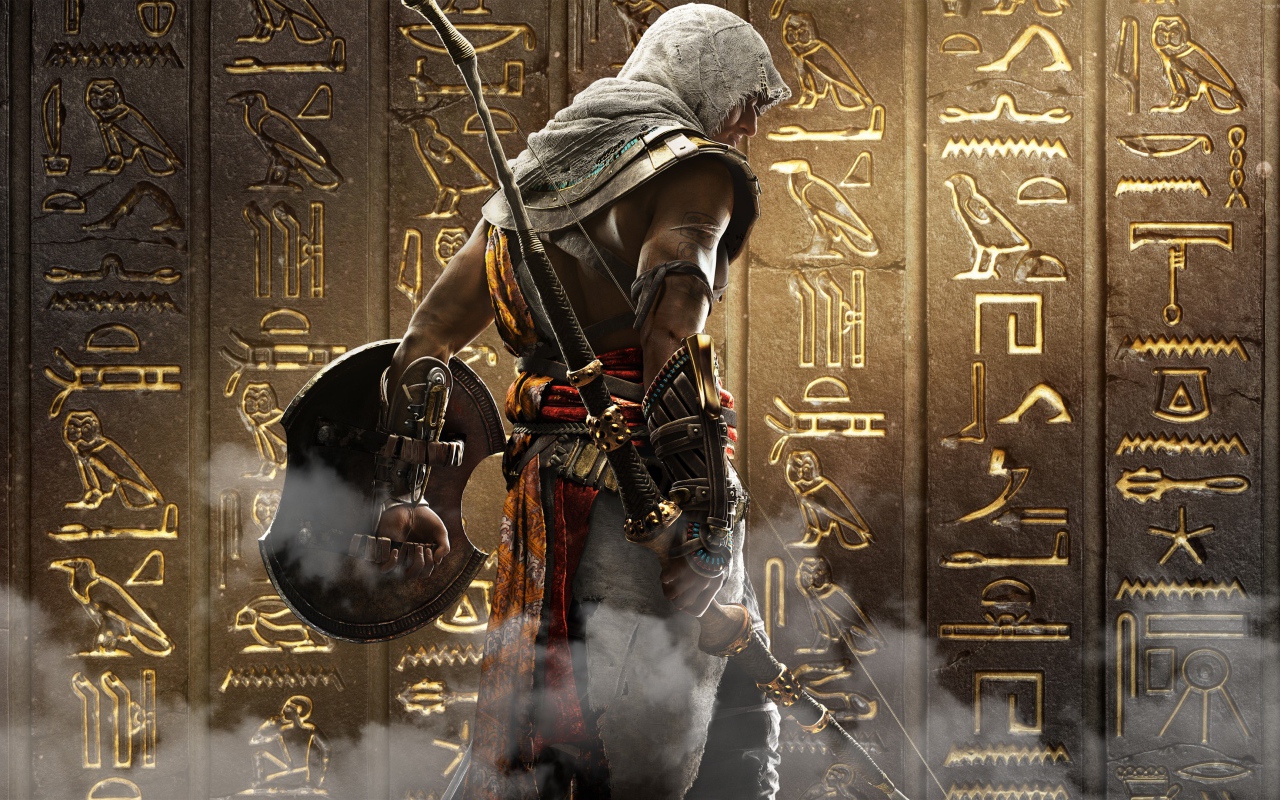 Постер новой компьютерной игры Кредо Ассасина, 2017