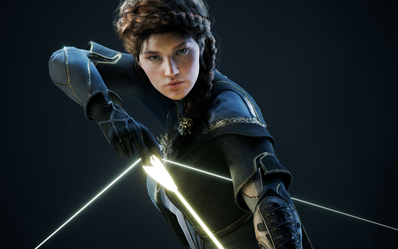 Спэрроу с луком персонаж игры Paragon 2017 