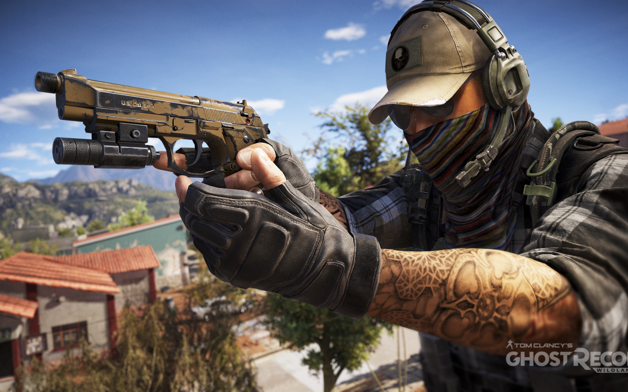 Парень с оружием персонаж игры Tom Clancy's Ghost Recon Wildlands 