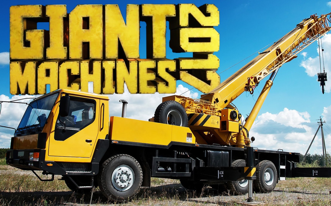 Желтый автокран игра Giant Machines 2017 