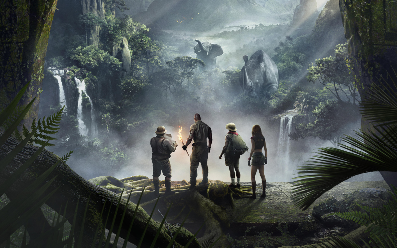 Кадр нового фильма Джуманджи. Зов джунглей, 2017