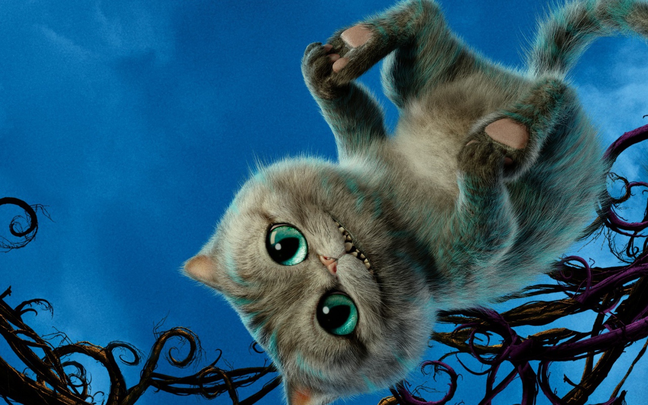 Cheshire Cat character of the movie Alice in Wonderland