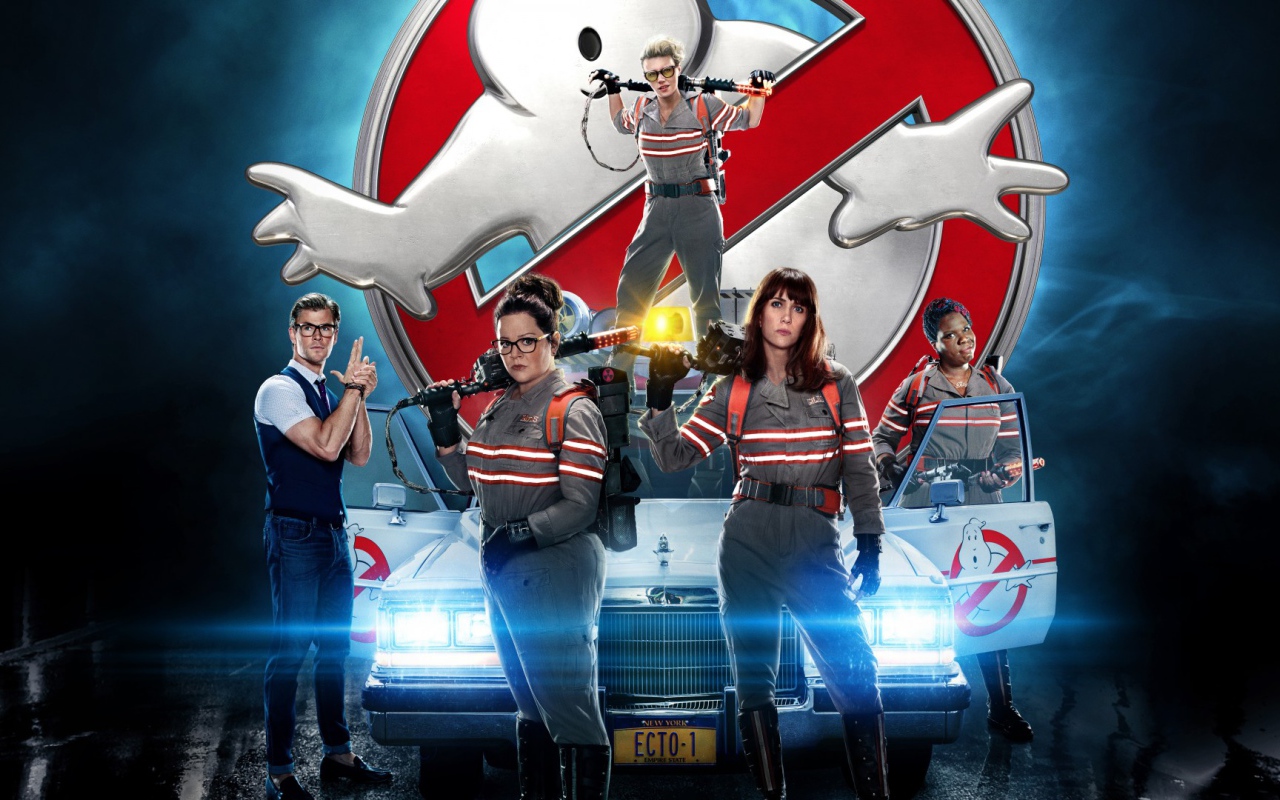 Герои фильма Охотники за привидениями 2016 