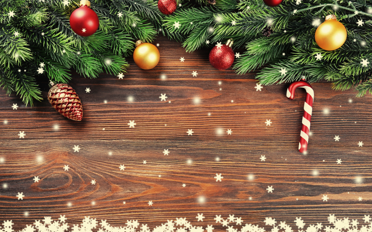 Красивый шаблон для новогодней открытки