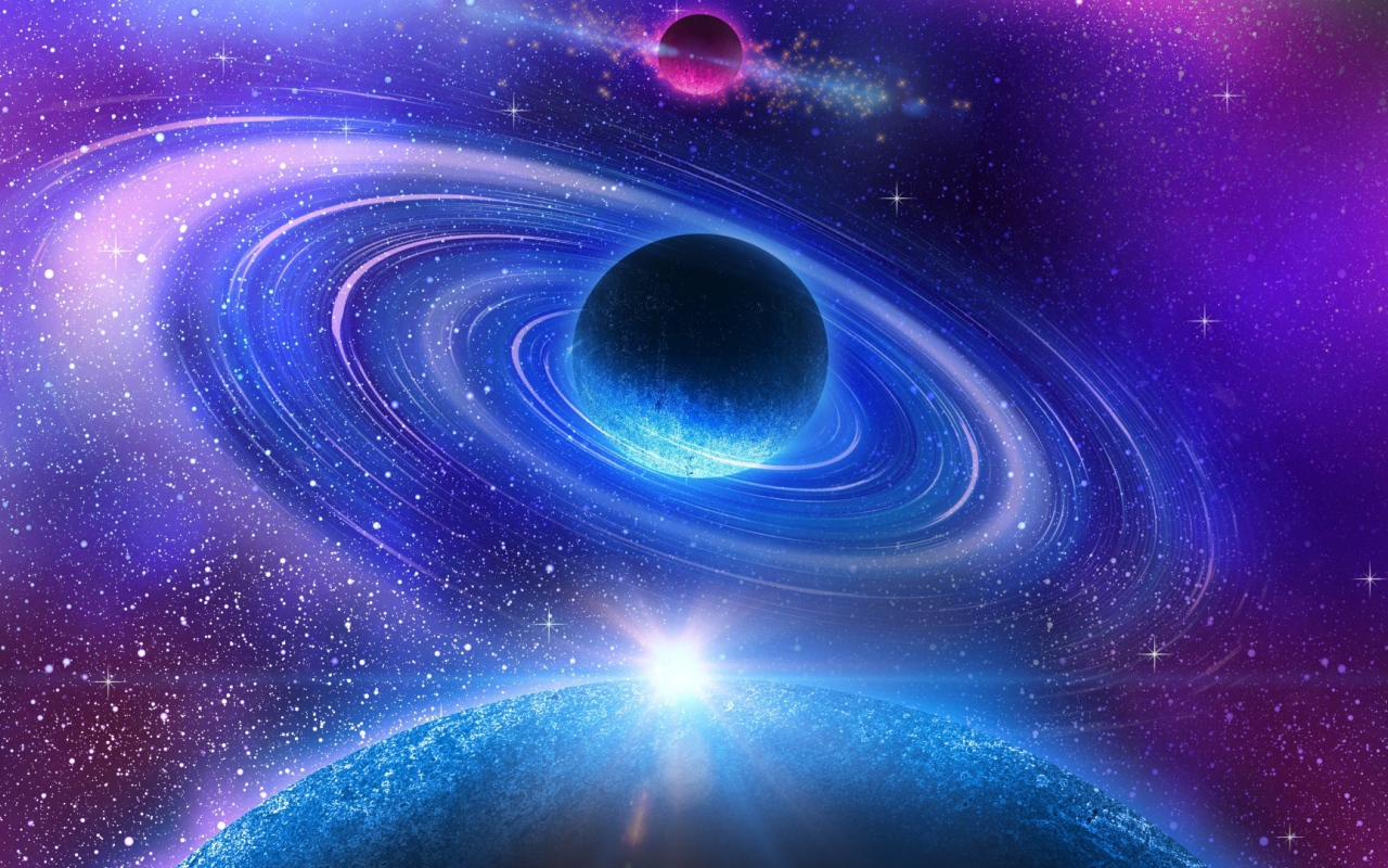 Космическая галактика планета Нептун