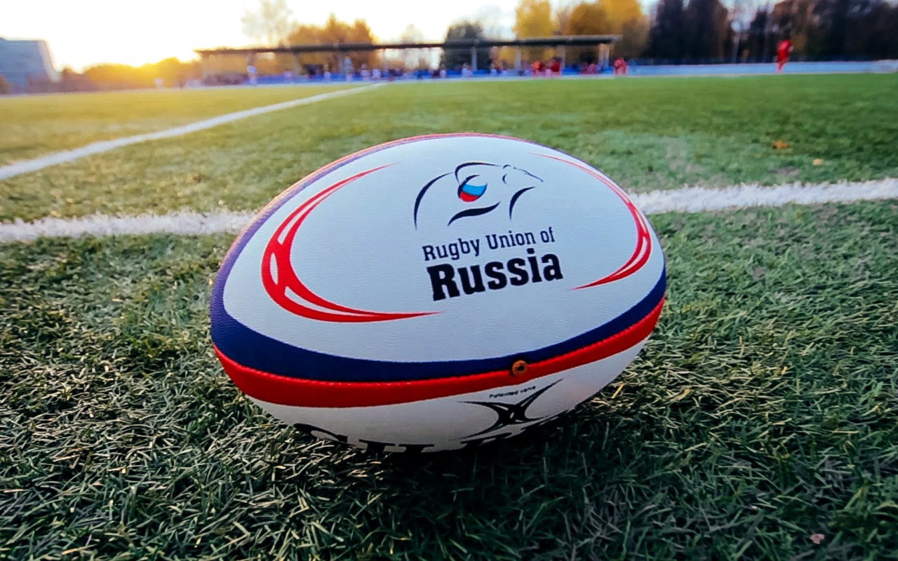 Мяч для регби российской команды 