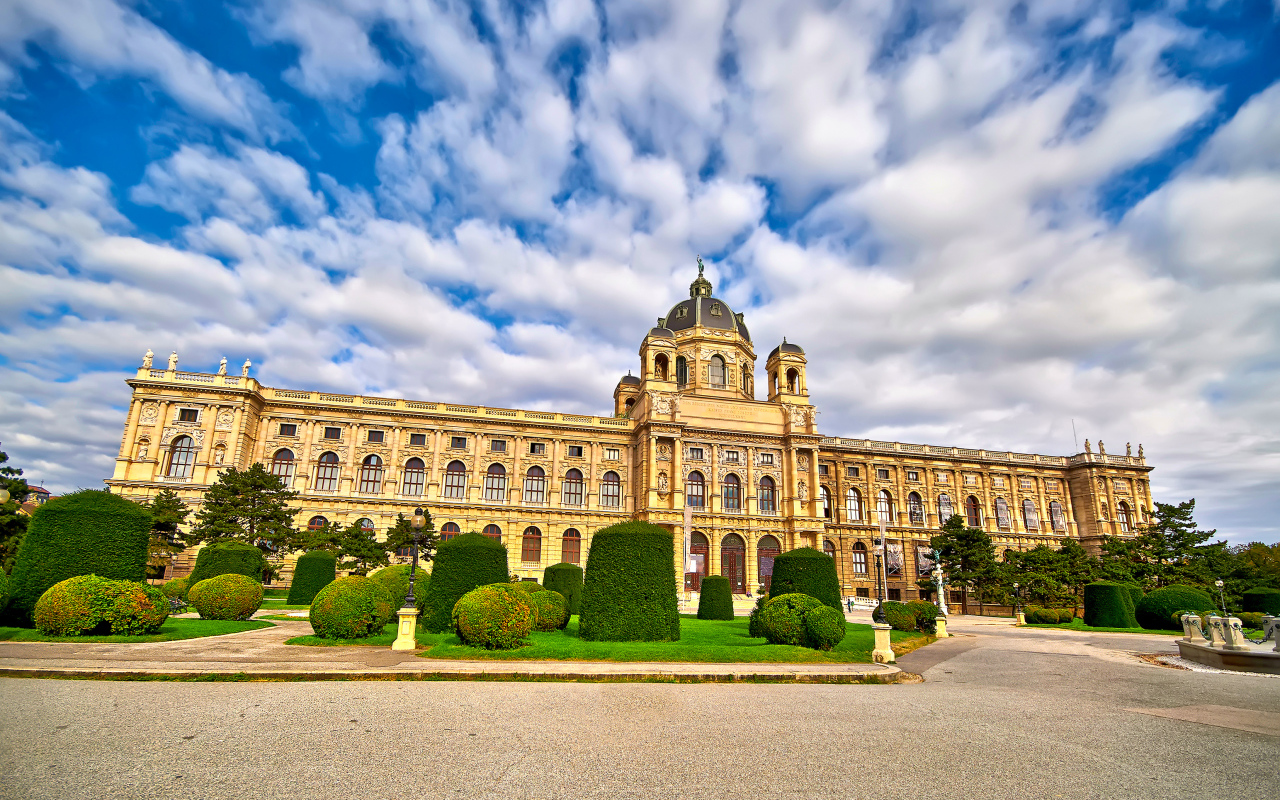 Museum of Art History under the beautiful sky, Vienna. Austria
