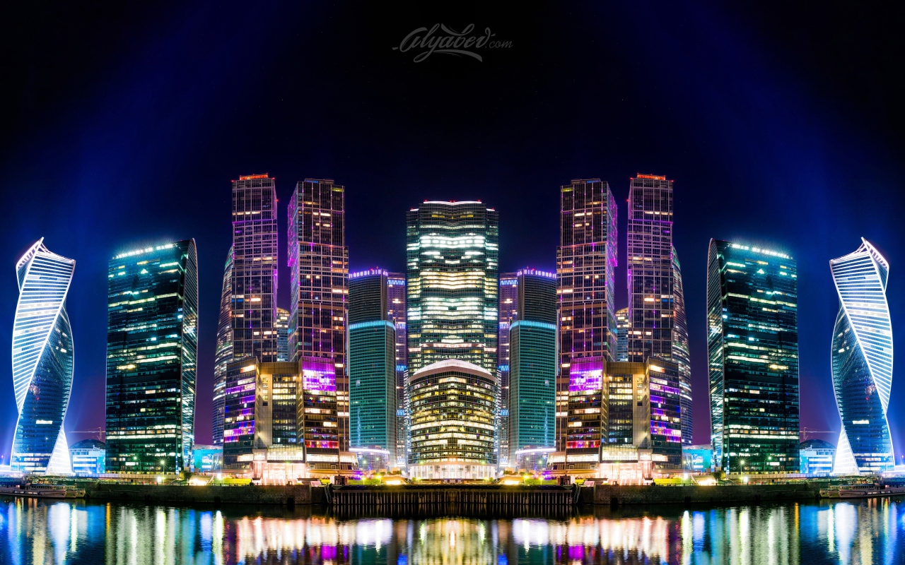 Ночная Москва, Россия 