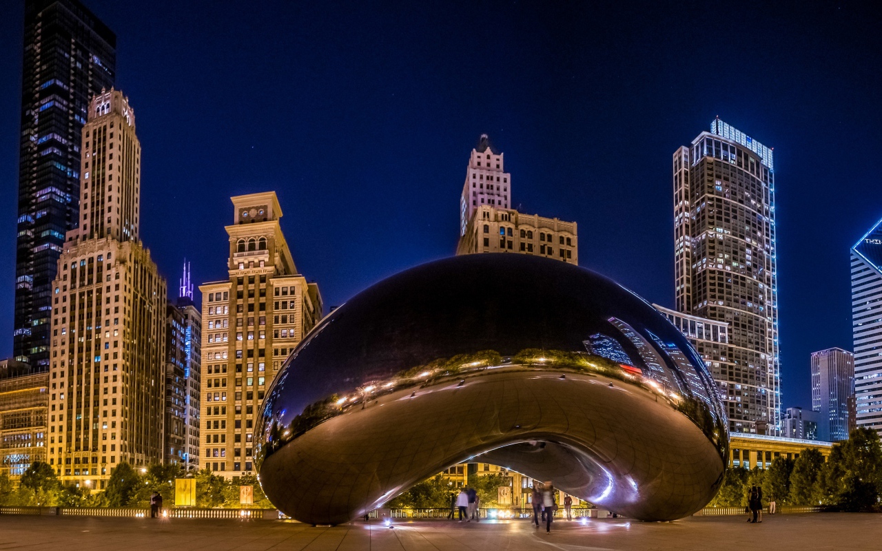 Миллениум парк, Spaceship Earth, Чикаго. США 