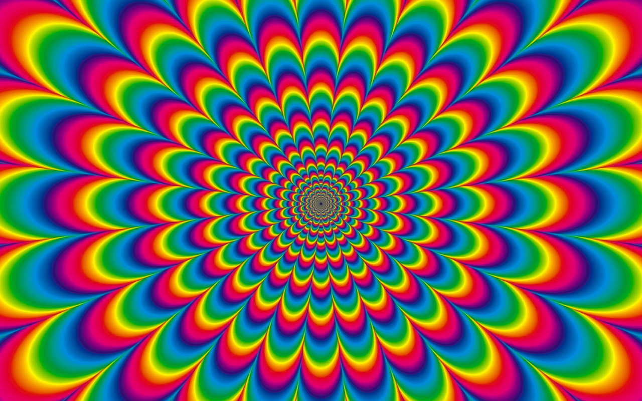 Разноцветный рисунок оптическая иллюзия