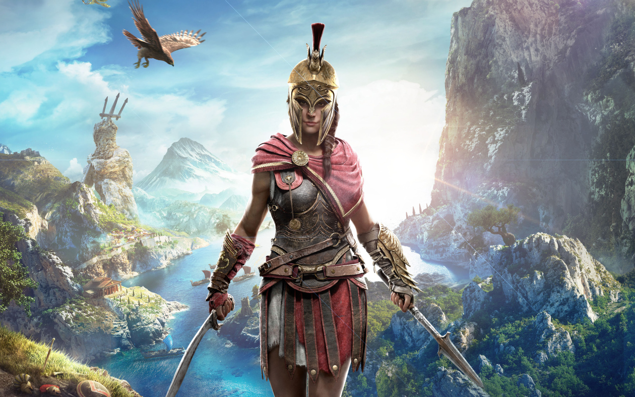 Cassandra character of the computer game Assassin's Creed Odyssey, 2018