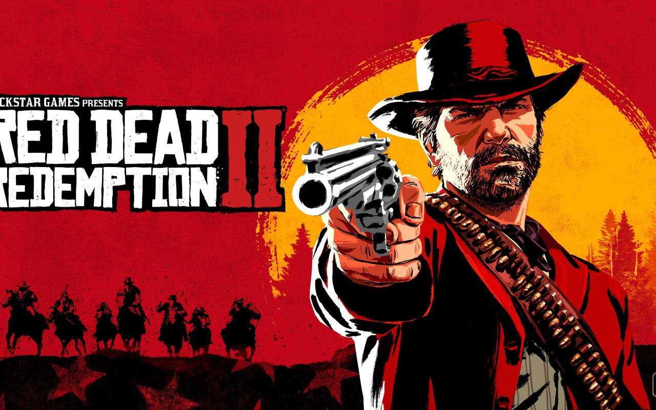 Computer game poster Red Dead Redemption 2, 2018