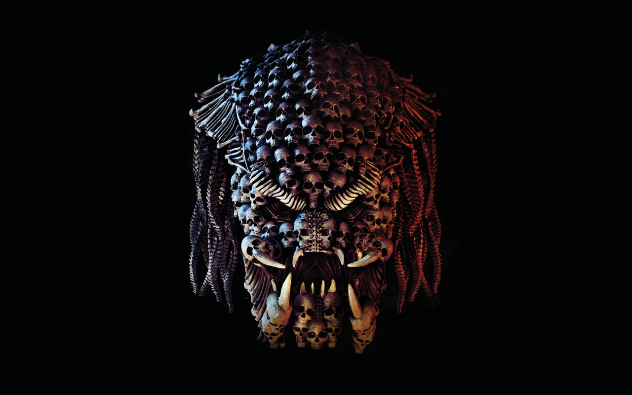 Movie Predator, 2018 on a black background