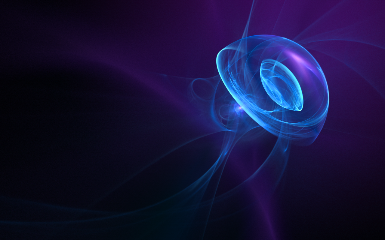 Неоновые волны на фиолетовом фоне