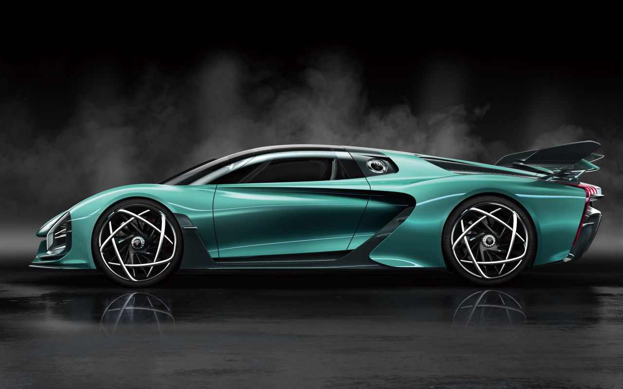 Быстрый автомобиль Hongqi S9 2020 года вид сбоку 