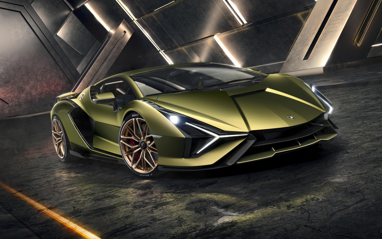 Спортивный автомобиль Lamborghini Sian 2019 года