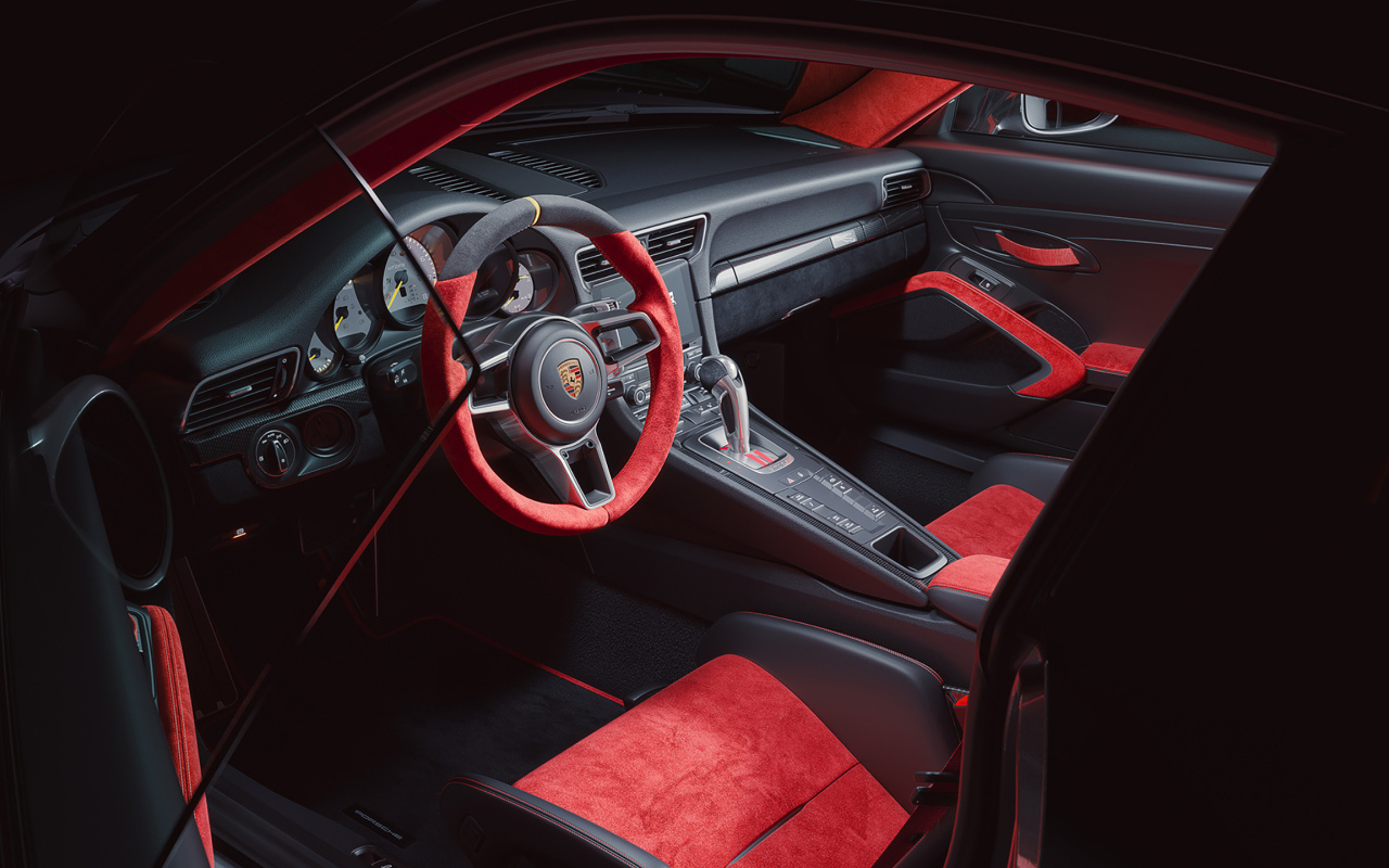 Салон автомобиля Porsche 911 GT2 RS