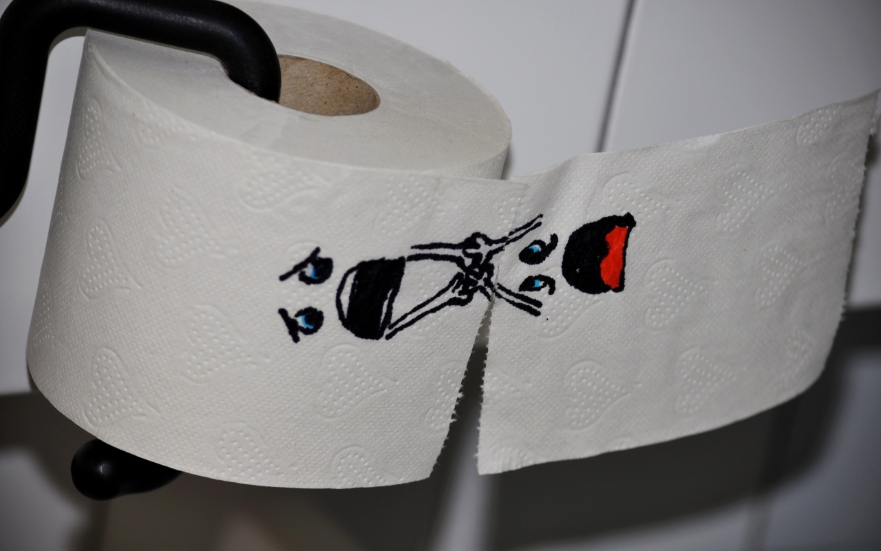 Прикольная туалетная бумага с рисунком