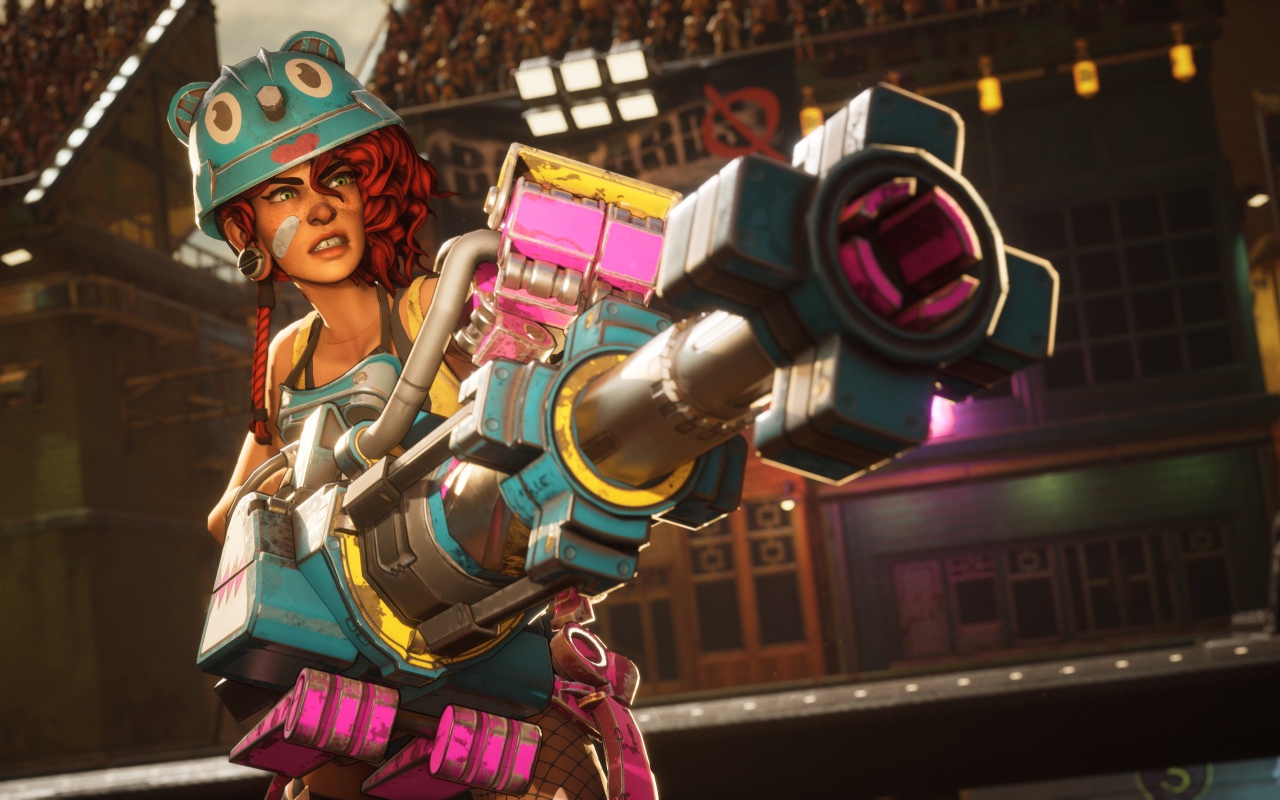 Кадр компьютерной игры Bleeding Edge, 2019