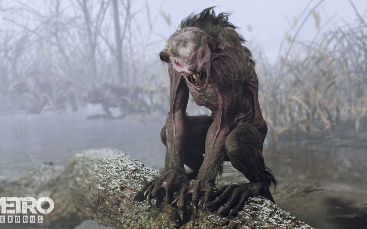 Монстр из компьютерной игры Metro Exodus, 2019 года