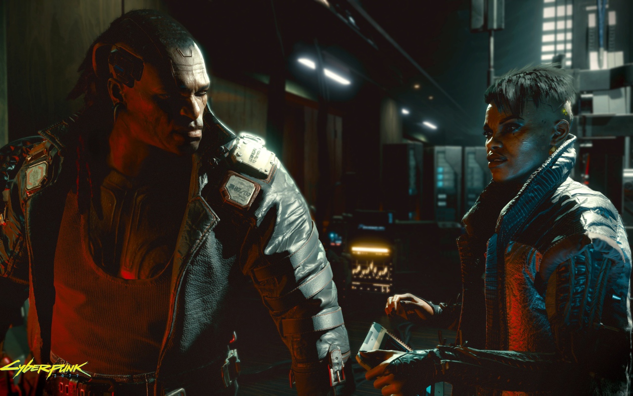 Скриншот новой компьютерной игры Cyberpunk 2077