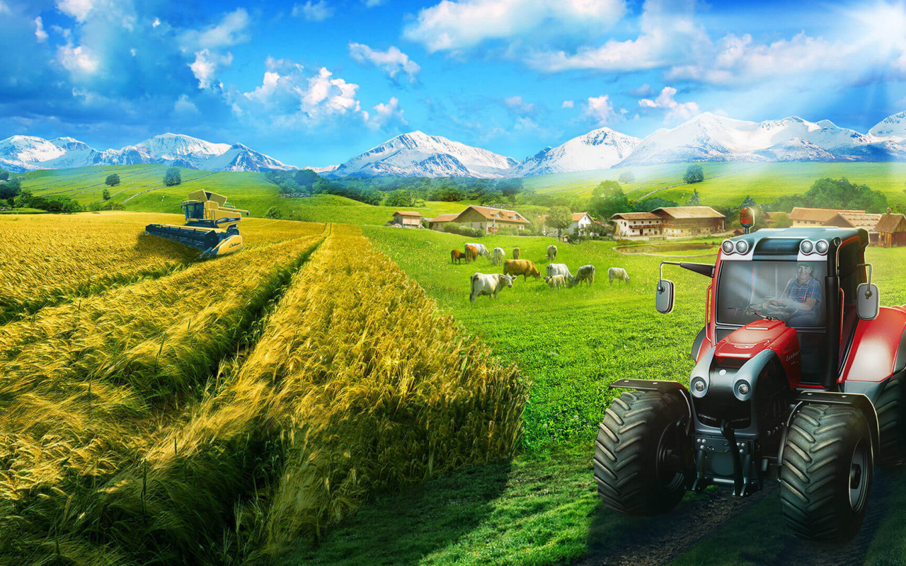 Уборка пшеницы игра Farming Simulator