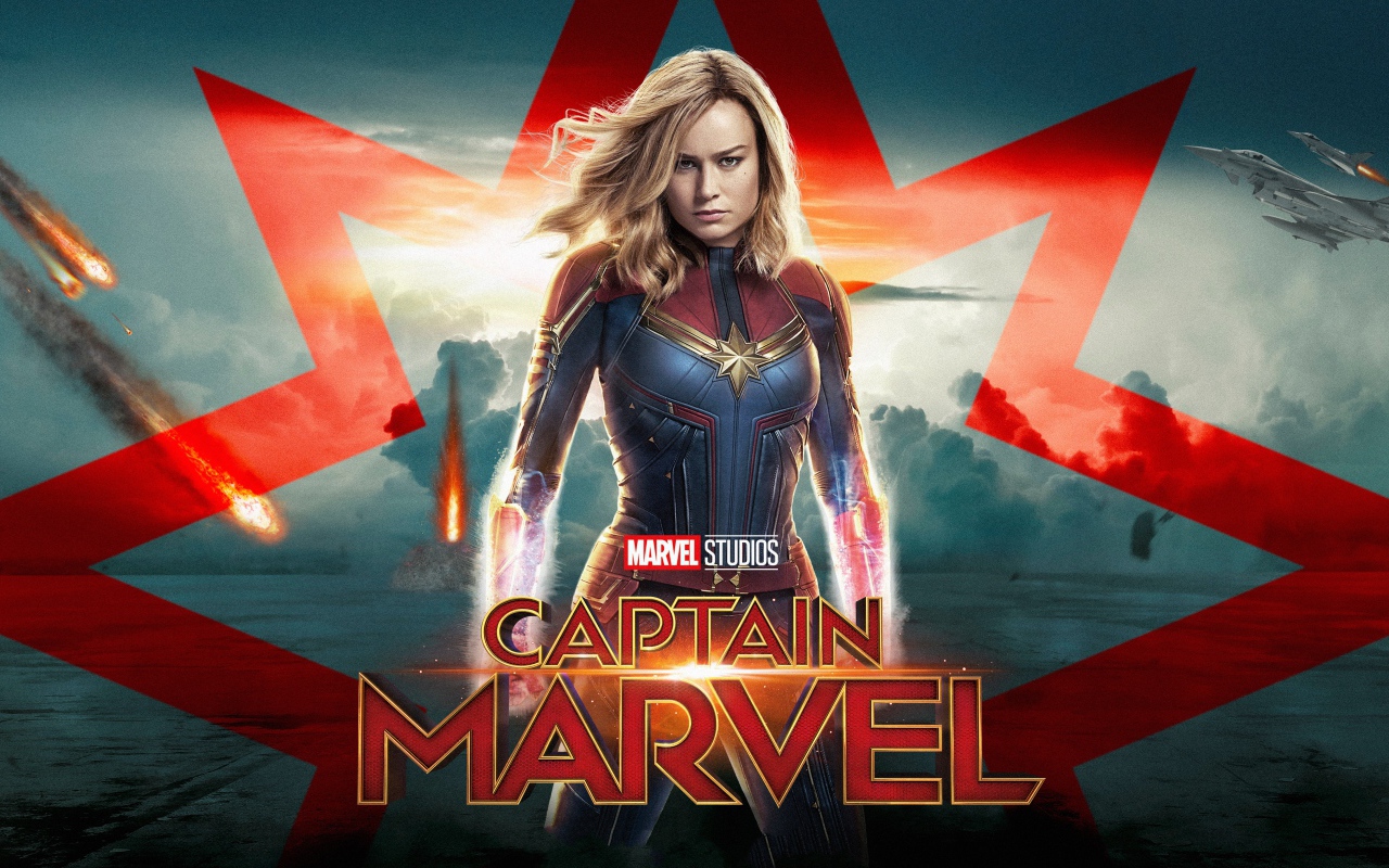 Постер фильма Капитан Марвел, 2019 года