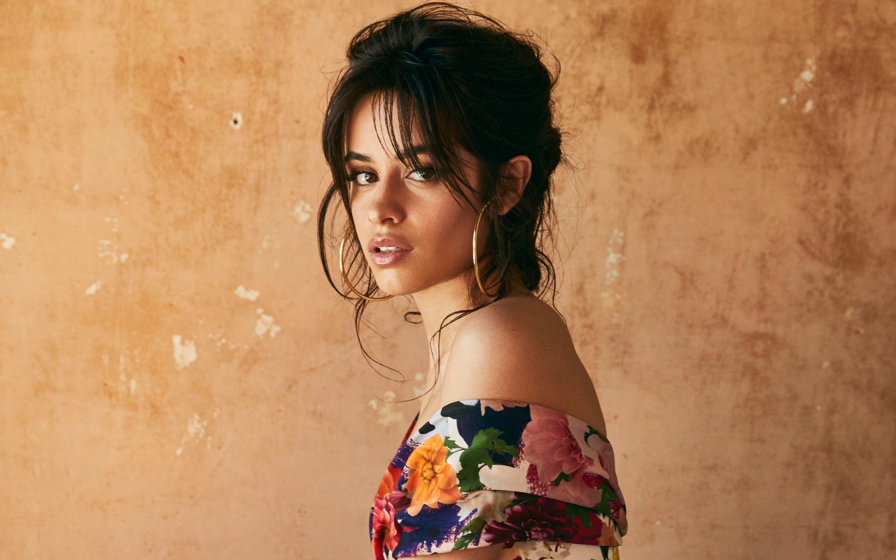 Красивая кареглазая брюнетка, певица Камила Кабельо