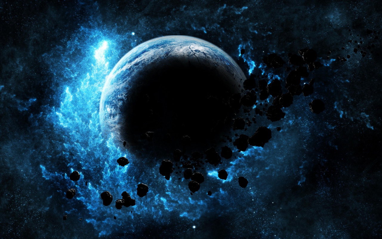 Астероидный дождь приближается к планете земля