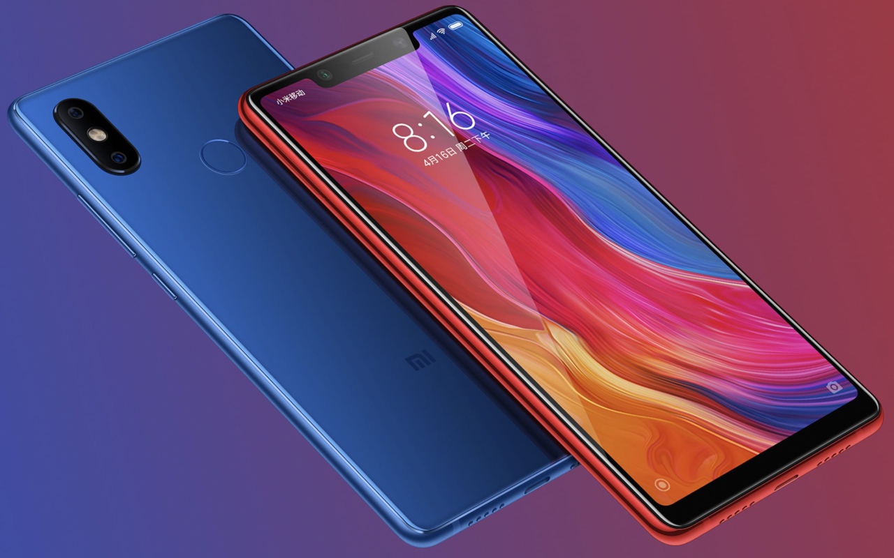 Красивый тонкий смартфон Xiaomi Mi 8