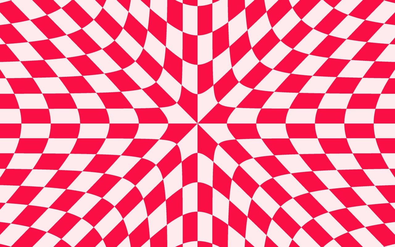 Красно - белый рисунок иллюзия 