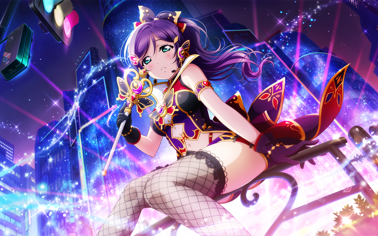 Красивая девушка аниме в открытом наряде