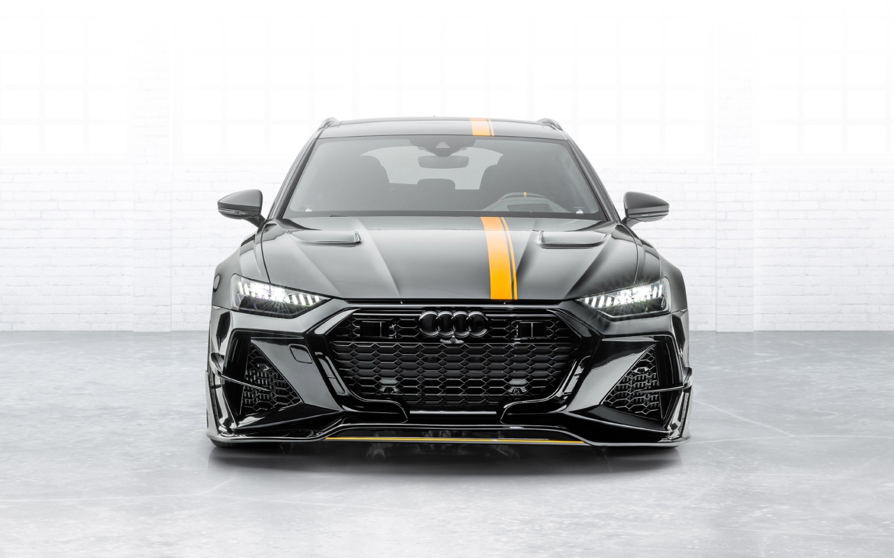 Автомобиль Mansory Audi RS 6 Avant 2020 года вид спереди 