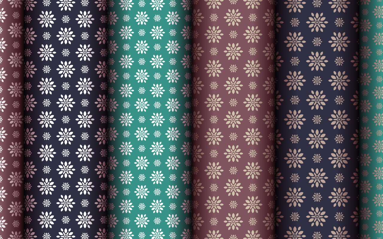 Разноцветные обои с цветами, фон 