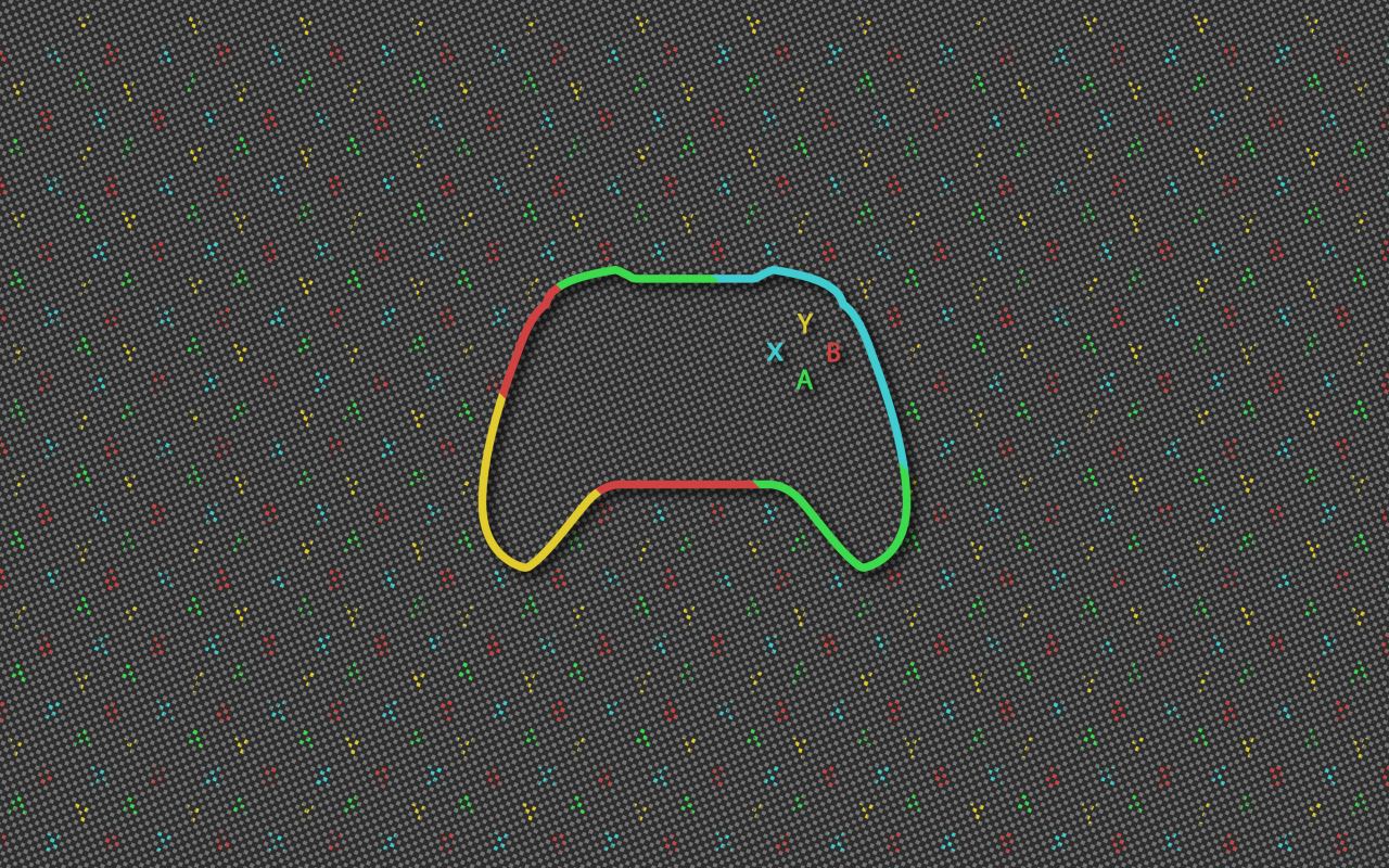 Нарисованный Xbox  контроллер 