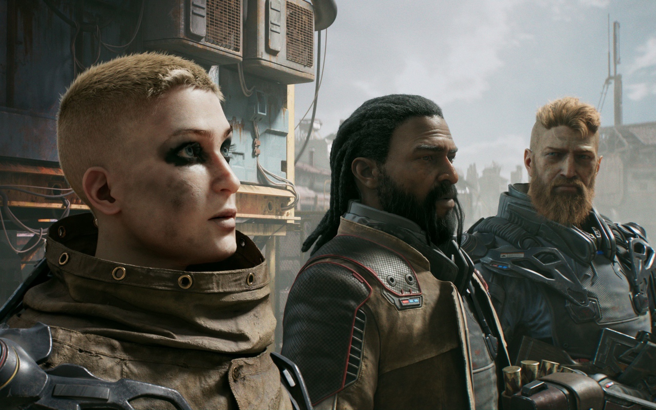 Солдаты из компьютерной игры Outriders