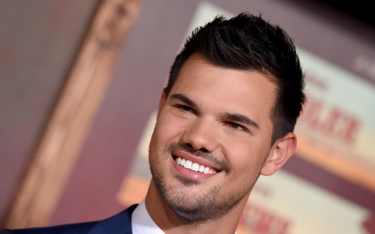 Smiling young man, actor Taylor Lautner