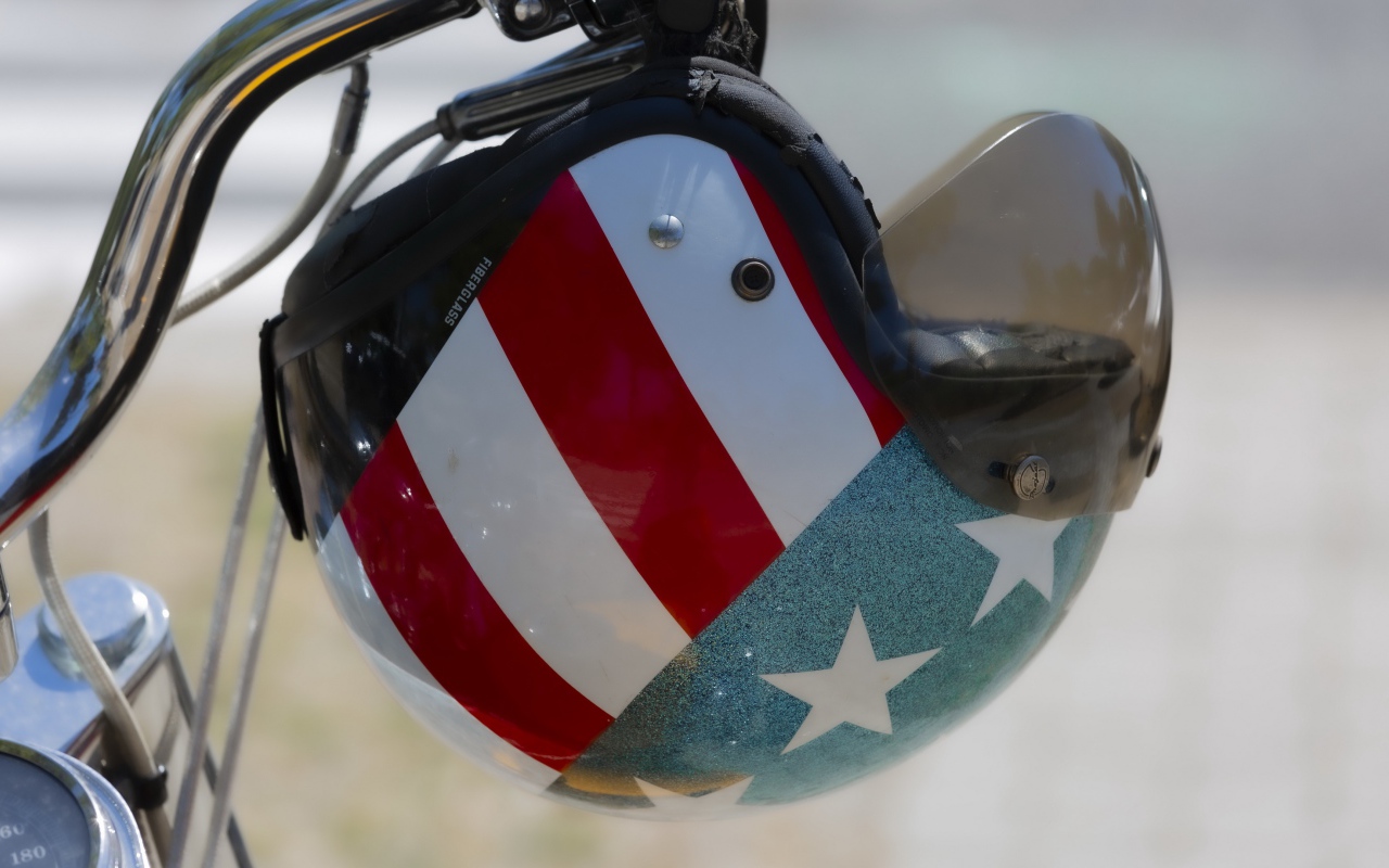 US motorcyclist helmet