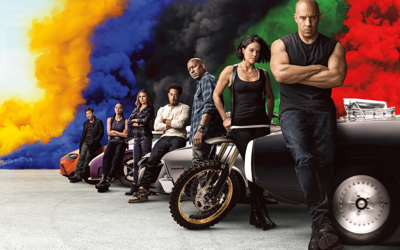 Постер с персонажами фильма Форсаж 9, 2020
