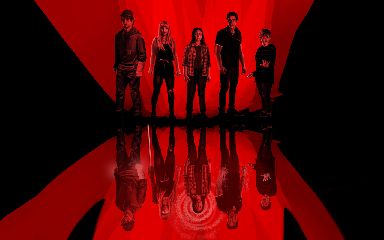 Постер с главными героями фильма Новые мутанты, 2020