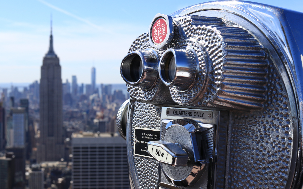 Бинокль для просмотра достопримечательностей 