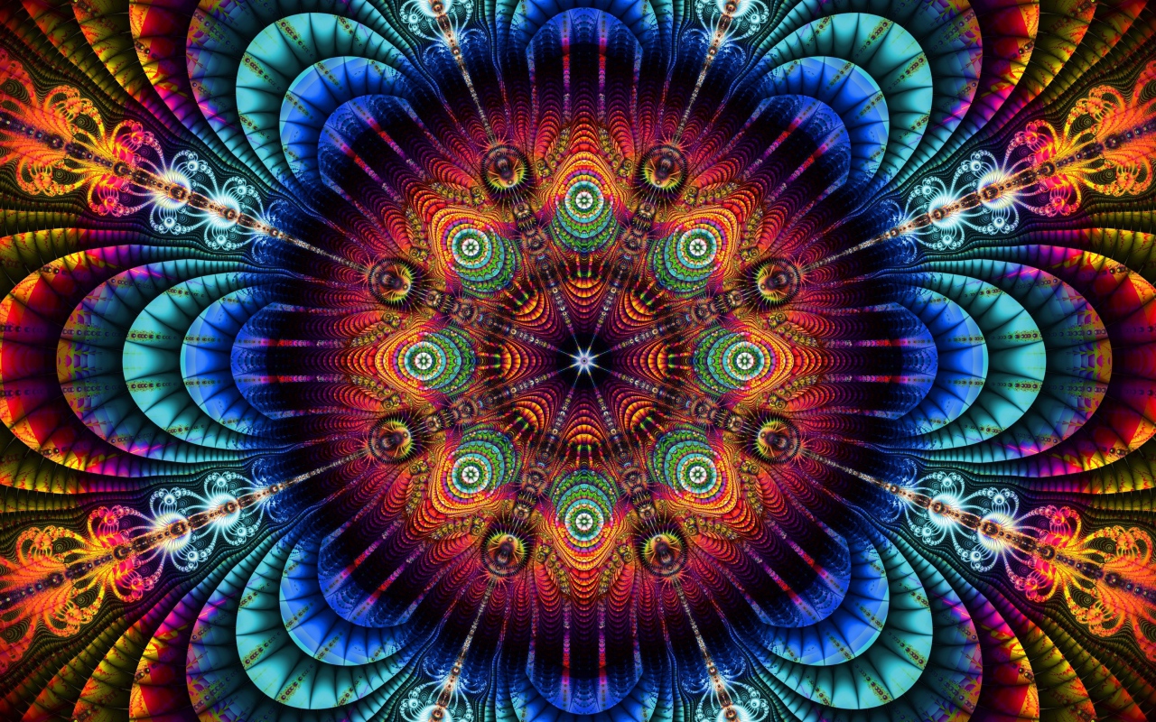 Красивый абстрактный красочный рисунок 