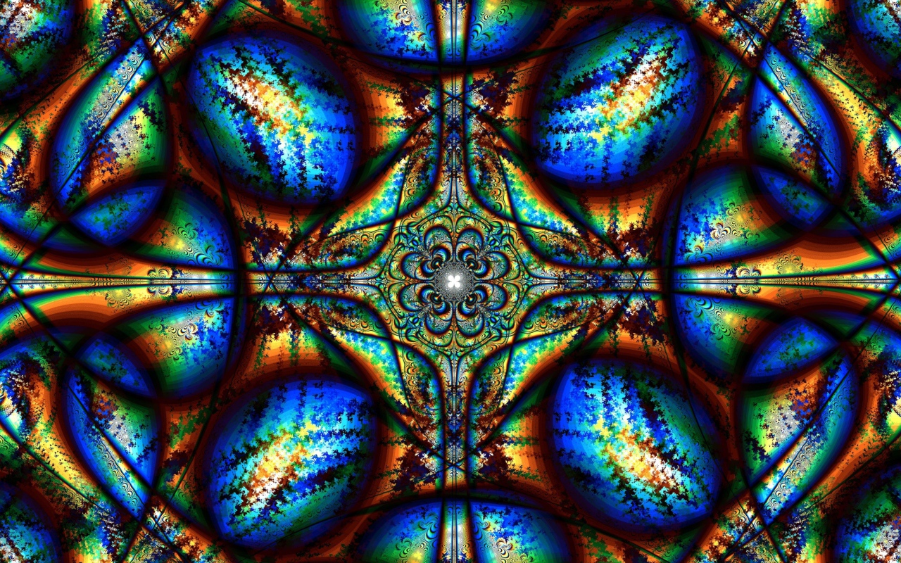 Красивый абстрактный  рисунок с калейдоскопа 