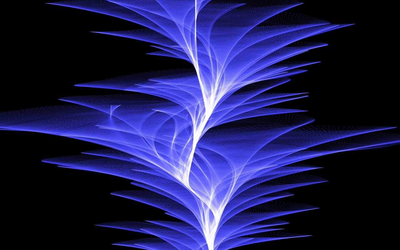 Фиолетовые волны света на черном фоне